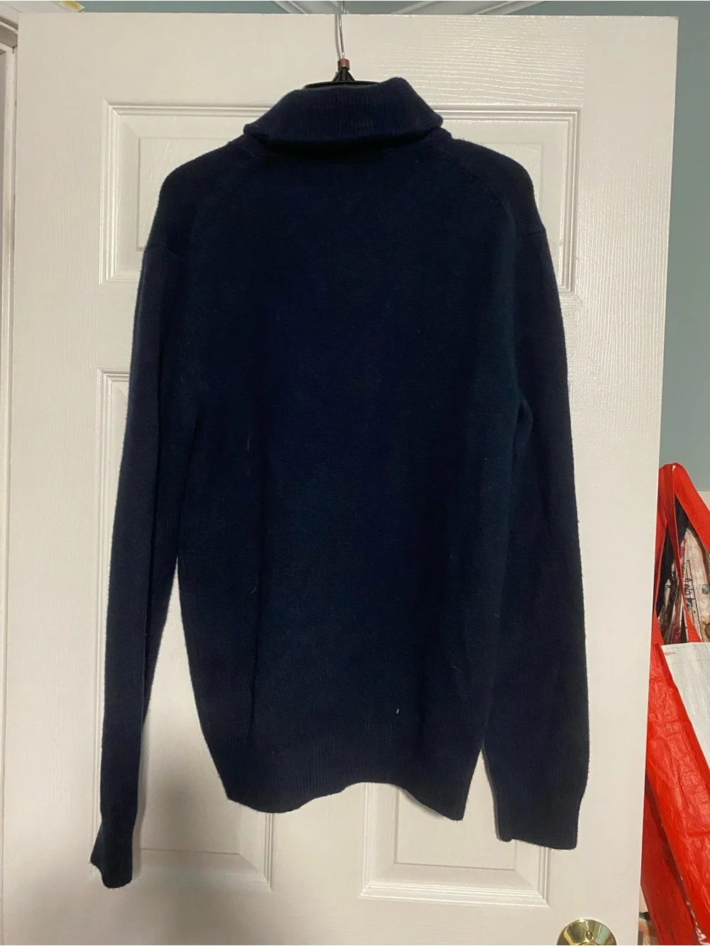 Banana Republic Men's Dark Navy Turtleneck Sweater